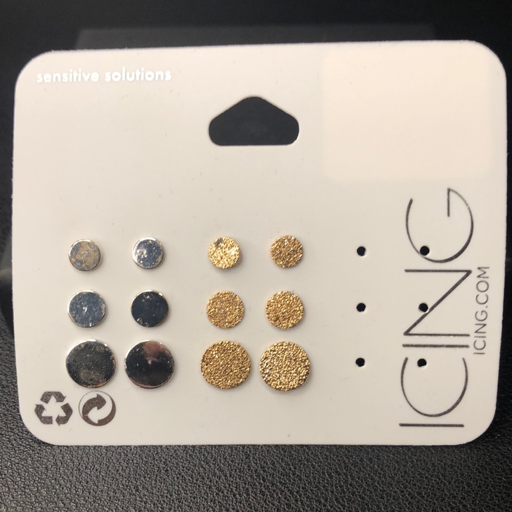 Flat circle earrings - add on